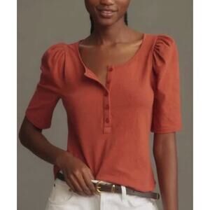 Anthropologie Rust Blouse